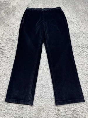 Murano Pants Men 32x30 Raffi Black Velvet Velour Career Casual Slacks Trousers - Image 1 of 4