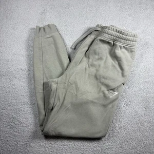 Gymshark Crest Joggers Mens Large Sweatpants Tapered Fit Black Casual Gym - Picture 1 of 7