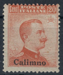 EGEO CALINO 1917 20c arancio senza filigrana MH* - Bild 1 von 1