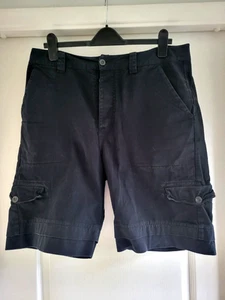 ALL SAINTS "CODE SHORTS" MENS CARGO SHORTS COTTON NAVY 32 - Picture 1 of 6