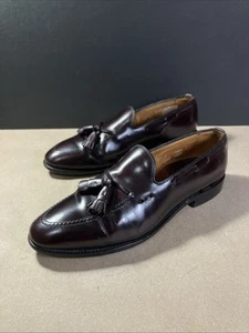 Scarpe Allen Edmonds mocassino uomo 11-B Grayson Shell Cordovan bordeaux nappa - Foto 1 di 20