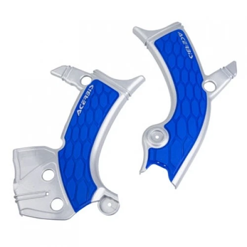 Acerbis X-Grip Frame Guards Silver/Blue 2689411404 YAMAHA WR250F WR450F YZ250F Foto 1 de 1
