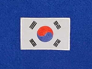 Bestickter Aufnäher Nationalflagge Südkorea zum Aufnähen/Bügeln - Bild 1 von 1