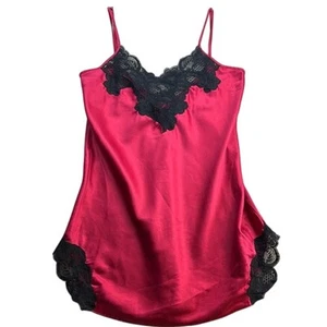 Victoria's Secret Gold Label Camisole rot Satin schwarz Spitze Valentinstag Größe S - Bild 1 von 6