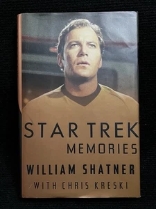 Vintage 1993 Star Trek Memories William Shatner Hardcover 1st ed. SciFi Fans - Picture 1 of 13