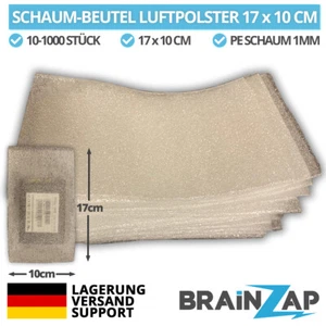 10-1000 Schaum Beutel 10 x 17 cm PE Luftpolster Tasche Schutzbeutel 1mm Foam - Bild 1 von 8