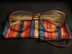 JM New York Reading Glasses +3.50 Brown Bifocals NEW Spring Hinged Joy Mangano - Picture 1 of 2