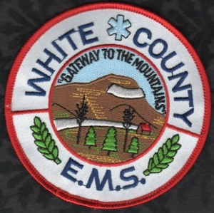 👀🤔😂👍 White County E.M.S. Georgia Shoulder Patch - Imagen 1 de 2