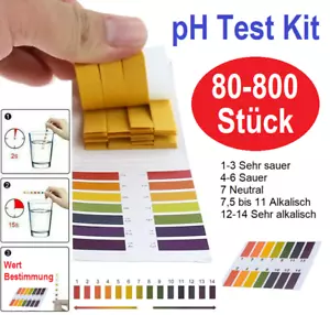 pH Test Wert Teststreifen Wassertest Streifen für Aquarium Pool Teich Wasser pH✔ - Bild 1 von 8