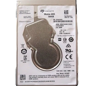Seagate ST500LM030 PN: 1RK17D-568 FW:SBM3 (ZGS0) TK Thailand 2.5" 500gb 06/2019 - Picture 1 of 1
