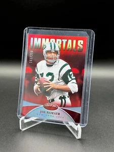 2013 CERTIFIED JOE NAMATH MIRROR RED IMMORTAL #181 SERIAL #198/250 NEW YORK JETS - Picture 1 of 2