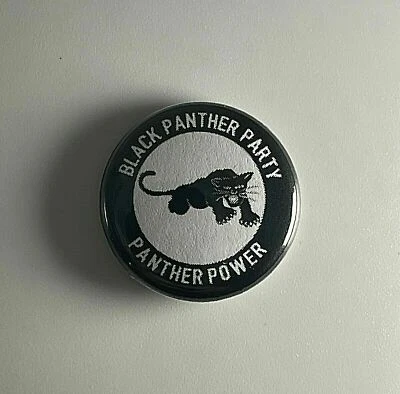 Black Panther Party BPP Huey P. Newton 1” Button B015B Pin Badge