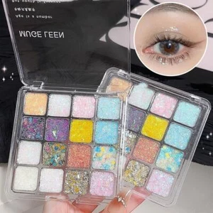 16 Color Eye Shadow Palette Colorful Artist Shimmer Glitter Pigmented Powd-- - Picture 1 of 16