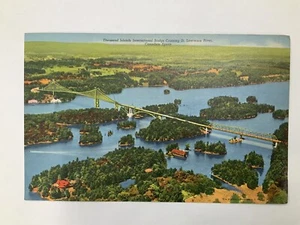 Vintage Giant Postcard, Thousand Islands International Bridge, St Lawrence River - Picture 1 of 3