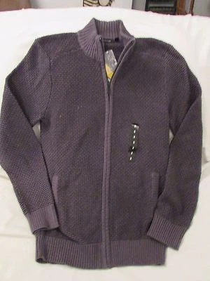 Men's "Apt 9" Size S, Iron Gray, Zip Front, Modern Fit, Long Sleeve, Sweater - Image 1 of 2