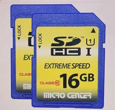 16GB Class 10 SDHC Flash Memory Card Standard Full Size SD Card USH-I U1 Trai... - Image 1 of 3