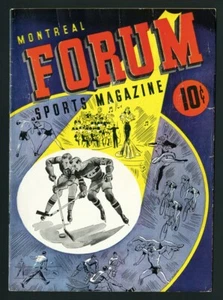 3-5-1944 HOCKEY PROGRAM MONTREAL CANADIENS STANLEY CUP MAURICE RICHARD HAT TRICK - Picture 1 of 2