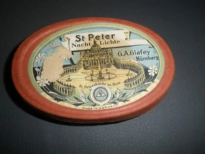 ST. PETER NIGHTLIGHTED Floating Candles G.A. Glafey Nuremberg oil light (GC2) - Picture 1 of 5