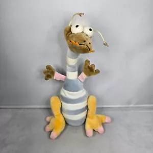 1999 Jellycat - Funky Dragon - Small Soft Plush Toy 9" Beanie Striped RARE VTG - Picture 1 of 11
