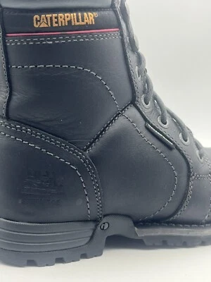 Caterpillar Women Echo Waterproof Steel Toe Work Boot Size 6.5 Black P90899 - Image 1 of 4