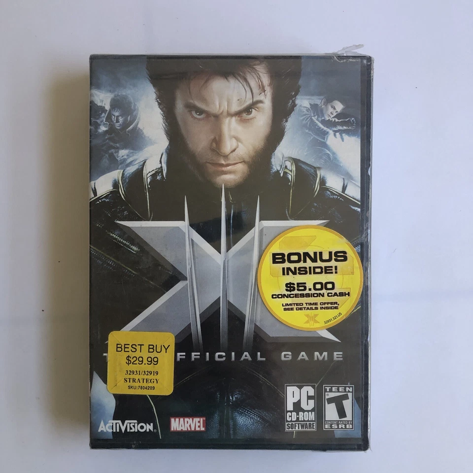 2006 Xmen The Official Game Computer Game PC CD ROM Activision Marvel