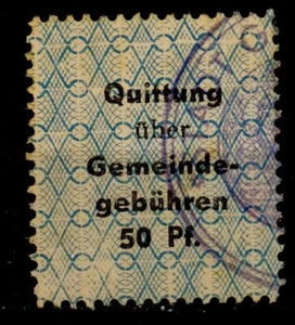 Germany local revenue fiscal Stempelmarke - Picture 1 of 1