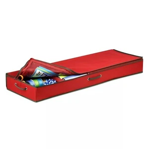 Honey-Can-Do SFT-01598 Holiday Storage 40-Inch Canvas Gift Wrap Organizer #C488 - Picture 1 of 1