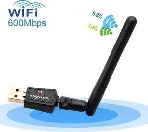 WLAN Adapter WiFi USB Stick AC600 Dual Band 5GHz 433Mbps/2.4Ghz 150Mbps WiFi Don - Bild 1 von 5
