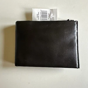 CROFT & BARROW MENS BROWN TRI FOLD LEATHER WALLET - NEW - Picture 1 of 7