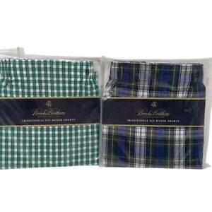 Brooks Brothers Size SMALL Boxer Shorts Traditional Fit 2 Pair NWT