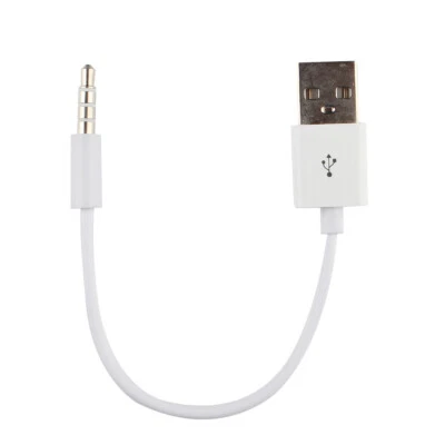 USB Charger Data SYNC Cable for Apple iPod Shuffle 3rd 4th 5th 6th 7th Gen 3.5mm - Image 1 of 3