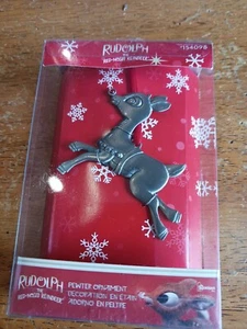 Roman Inc. Zinn Rudolph das Rentier mit der roten Nase Zinn Ornament Modell #154098 - Bild 1 von 8