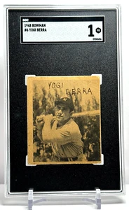 1948 Bowman Baseball Rookie Yogi Berra New York Yankees No. 6 SGC 1 - Picture 1 of 2