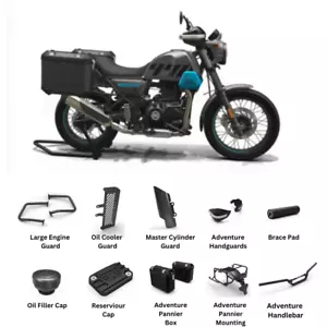 Kit de accesorios de aventura Royal Enfield plateado | 411 Himalaya - Imagen 1 de 11