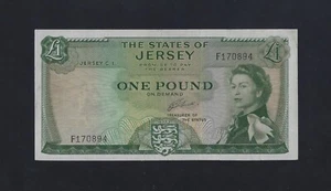Jersey 1 Pound 1963 P-8 VF UK Great Britain ENGLAND - Picture 1 of 2