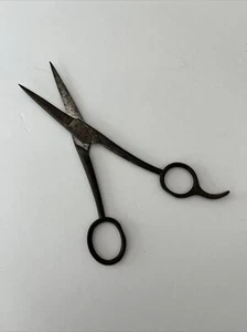 Vintage Barber Scissors Hair Cutting Thinning Collectible Unbranded - Picture 1 of 7