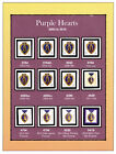 (84) 3784-5419 Purple Hearts (Complete Set of 12)   MNH-VF 