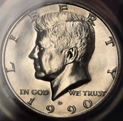 1990-D Kennedy Half Dollar - ANACS GRADED MS67! Only Three Grades Higher!!! - Image 1 of 3