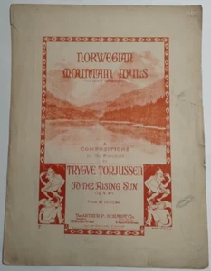 Norwegian Mountain Idyls By Trygve Torjussen - 1912 Sheet Music - Picture 1 of 4