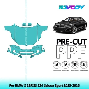 PreCut Paint Protection PPF Kit For BMW 3 SERIES 320 Saloon Sport 2023-2025 - Picture 1 of 7