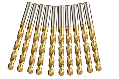 10 tlg. HSS-TIN Spiralbohrerset Metallbohrerset Satz Ø 7,1-8mm (0,1) - Bild 1 von 4