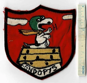 Vietnamkrieg SNOOPY vs Red Baron Flying Ace Type 2 USAF US Air Force Patch Nam - Bild 1 von 2