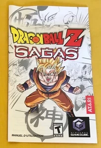 Dragon Ball Z DBZ Sagas Francés OEM Nintendo Gamecube ¡SOLO MANUAL DE INSTRUCCIONES! - Imagen 1 de 2