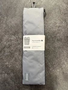 Flip & Tumble Stashable Backpack Foldable Reusable Travel Bag - Gray - Bild 1 von 5