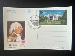 The White House 15c Postcard 1st Day Issue Fleetwood 1989 - Picture 1 of 2
