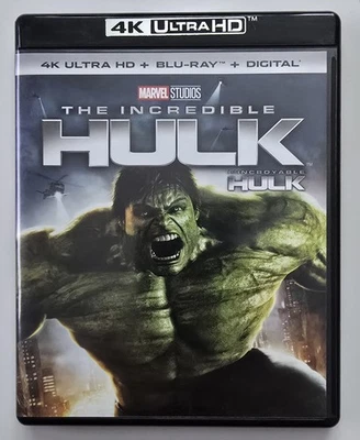 The Incredible Hulk 2008 4K Blu-ray como nuevo estado fuera de stock raro Foto 1 de 3