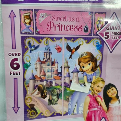 Sophia La Primera Escena Setter Dulce Como Princesa Gigante 5 Piezas Decoración de Pared  Foto 1 de 4