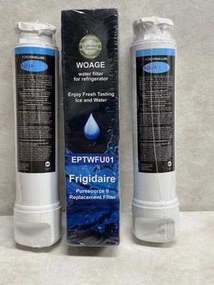 3 filtros de agua para refrigerador Frigidaire compatibles EPTWFU01 Aqua Blue WOAGE Foto 1 de 4