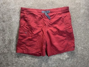 Columbia Omni-Shade Pantaloncini Cargo Nylon Uomo XXL X 11L - Rosso Foderato con Cintura - Foto 1 di 9