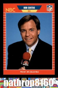 1989 Pro Set Announcers #23 Bob Costas Football NM/NM+  NFL 9281 - Picture 1 of 4